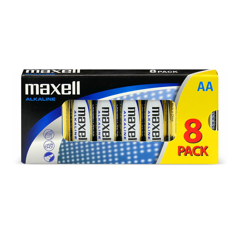 Maxell LR06 AA baterijas, 8 gab