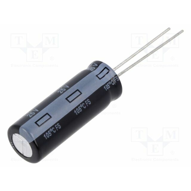 PANASONIC Capacitor: electrolytic; low ESR; THT