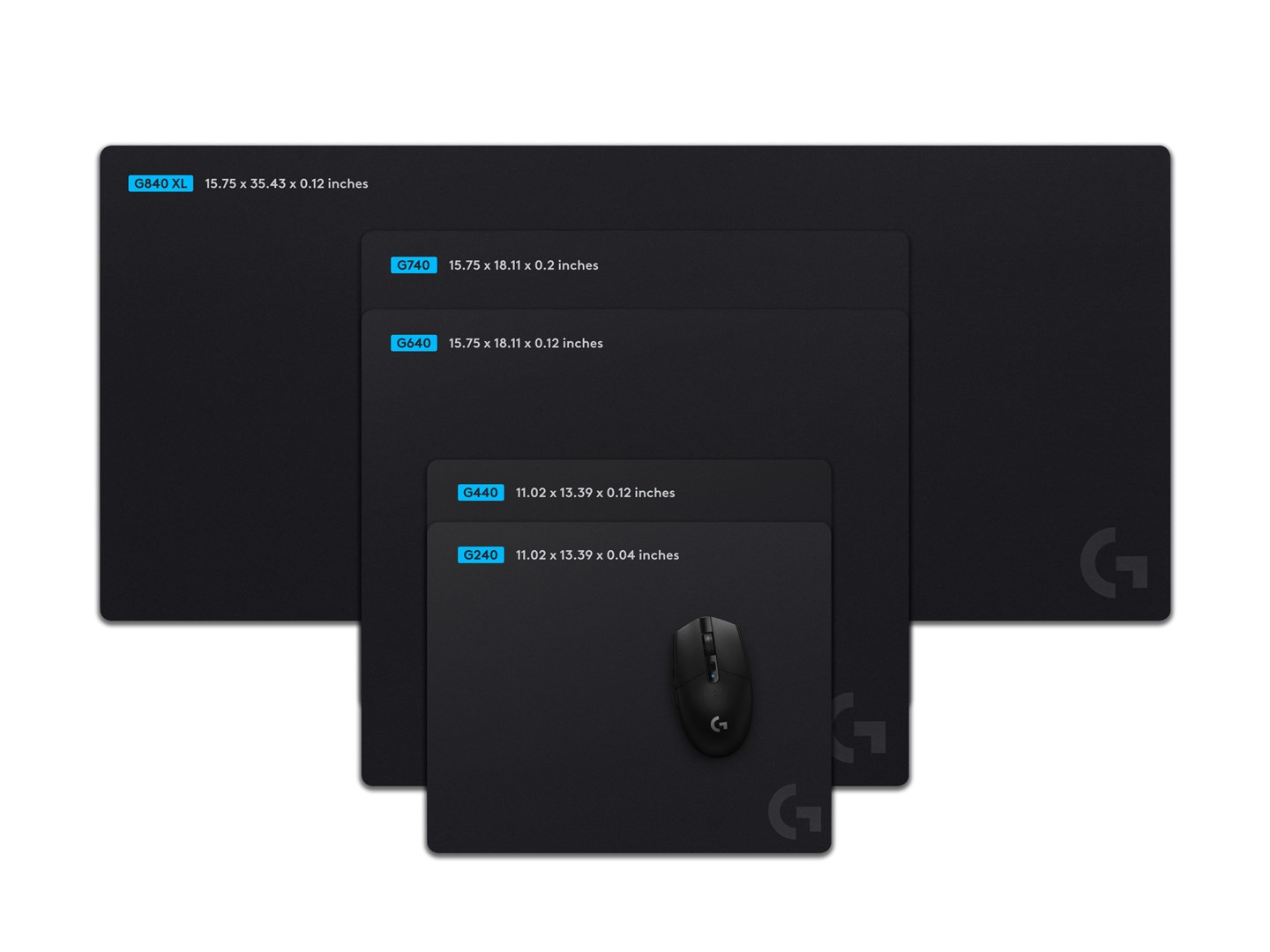 Logitech G640 Large Spēļu peles paliktnis