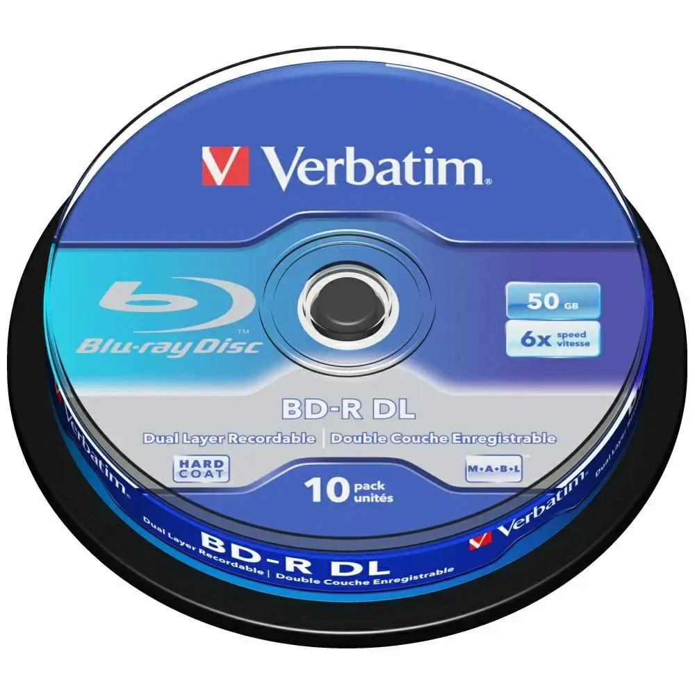 BD-R Verbatim 50GB 10 gab. |