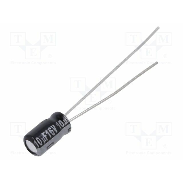 PANASONIC Capacitor: electrolytic; THT; 10uF; 16VDC