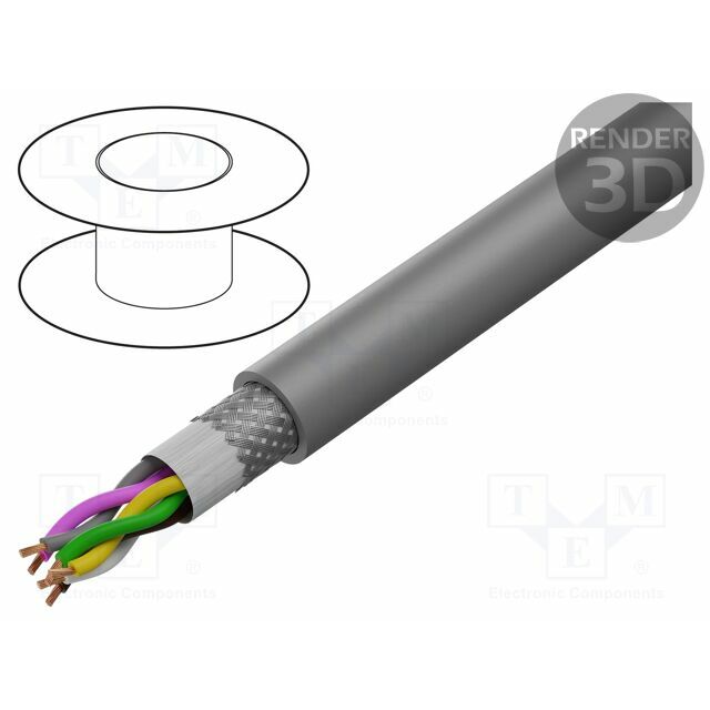 HELU Wire: control cable; SUPER-PAAR-TRONIC-C-PUR; 3x2x0