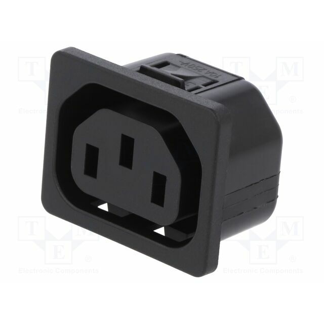 SCHURTER Connector: AC supply; socket; female