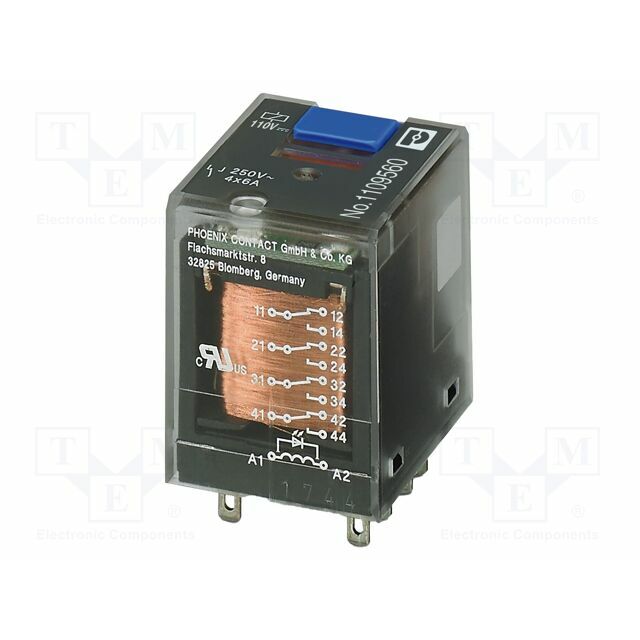 PHOENIX CONTACT Relay: industrial; Ucoil: 24VDC