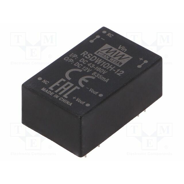 MEAN WELL Converter: DC/DC; 10W; Uin: