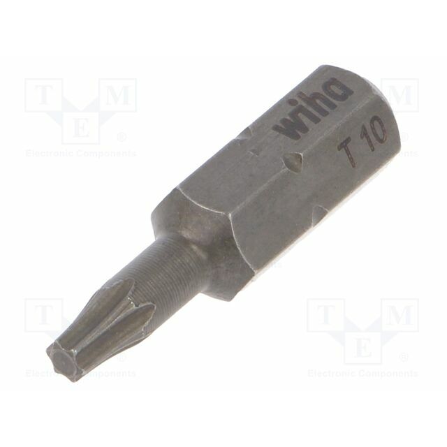 Screwdriver bit; Torx®; TX10; 1/4"; Overall