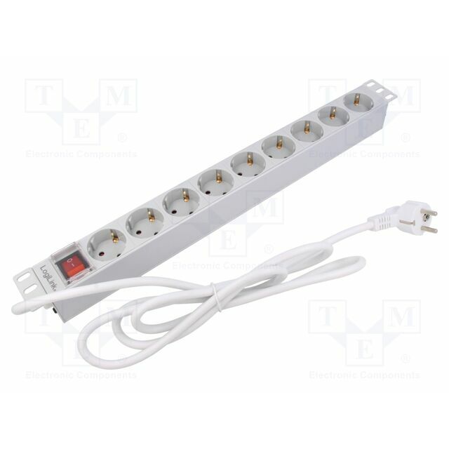 LOGILINK Plug socket strip: protective; Sockets: