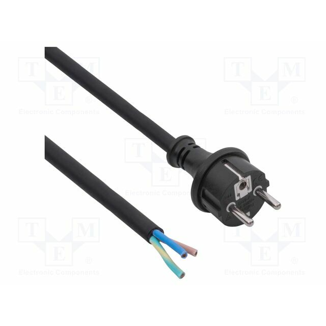 AKYGA Cable; H05RR-F; 3x1.5mm2; CEE
