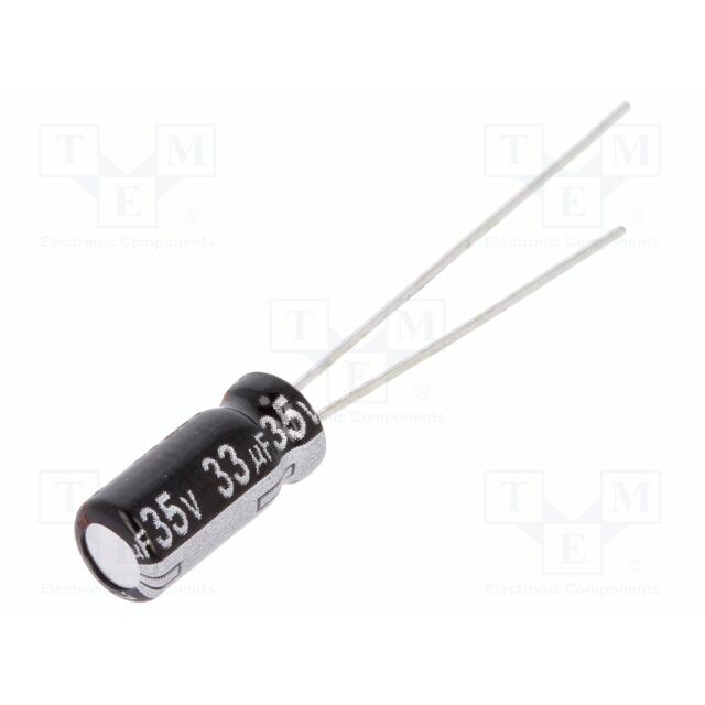 PANASONIC Capacitor: electrolytic; THT; 33uF; 35VDC