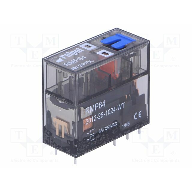 RELPOL Relay: electromagnetic; Ucoil: 24VDC; DPDT