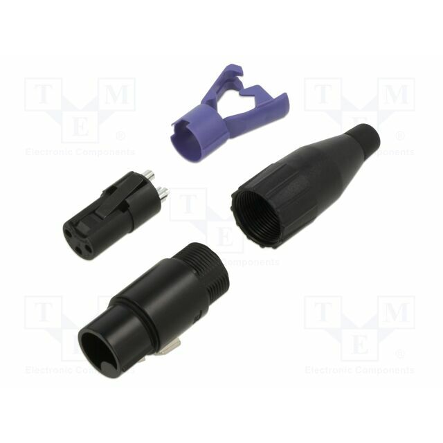 AMPHENOL Connector: XLR; socket; female; 15A