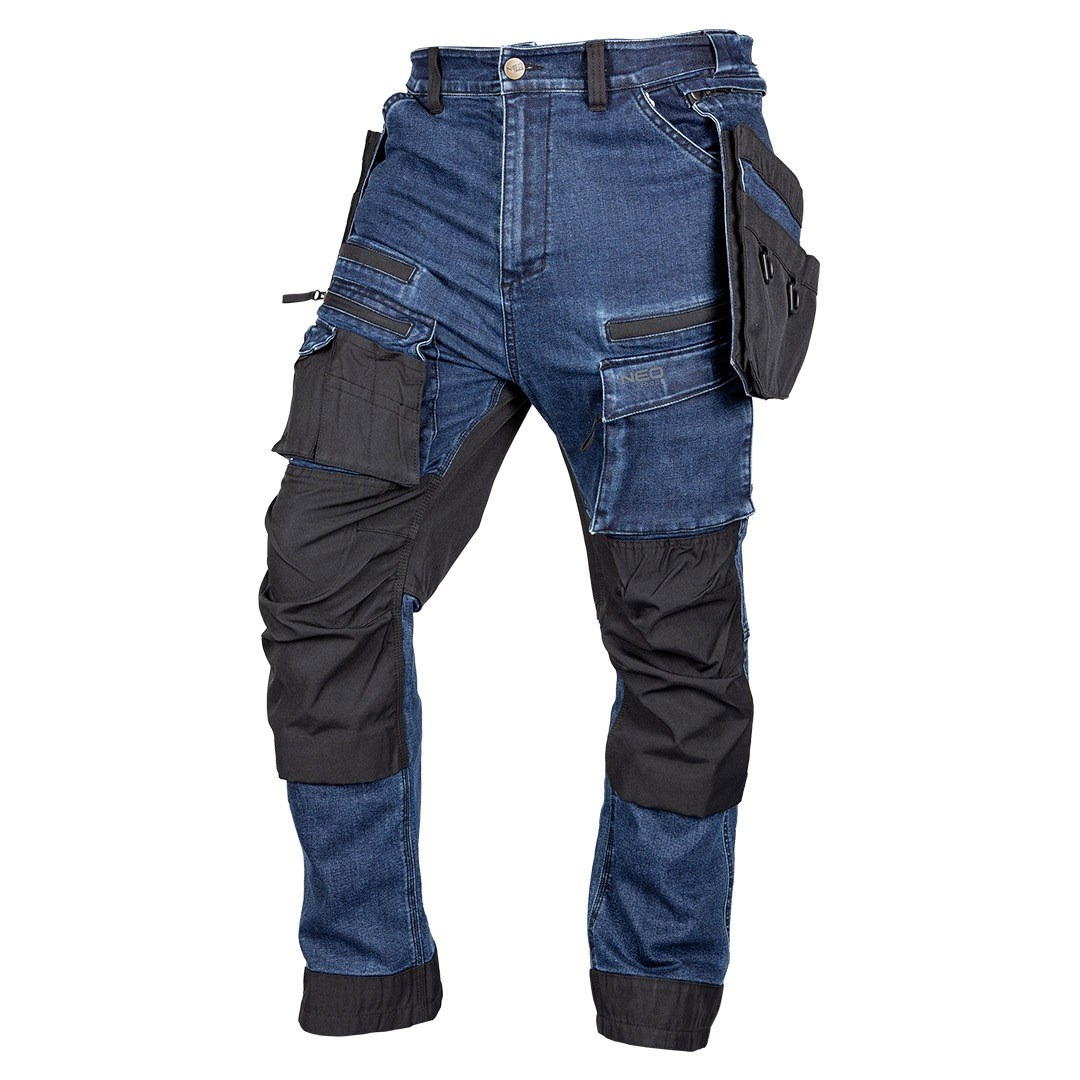 NEO TOOLS DENIM Work Trousers, Cordura