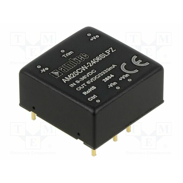AIMTEC Converter: DC/DC; 20W; Uin: 9÷36VDC