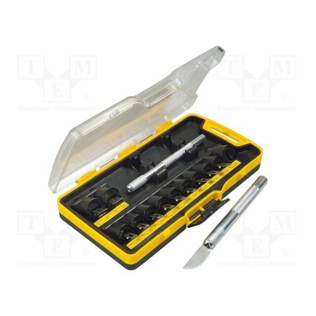 STANLEY Knife-set; modeller`s; replacement blades; metal