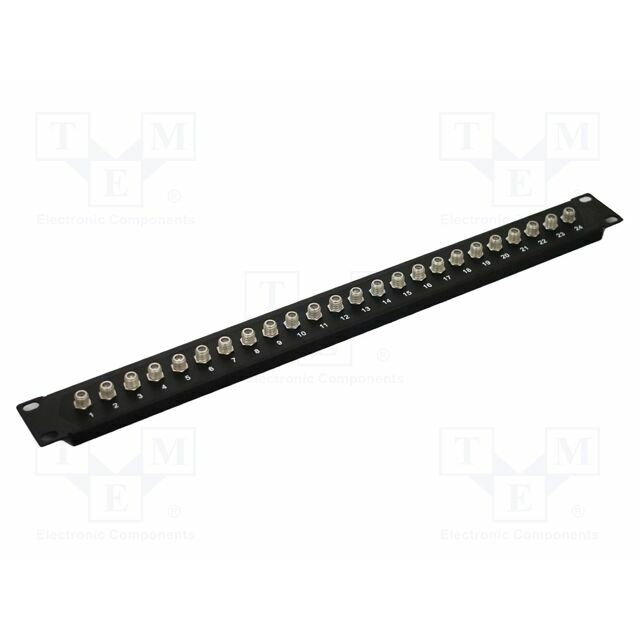 DIGITUS Patch panel; RACK; black; F