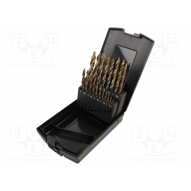 Drill bit-kit; for metal; high speed