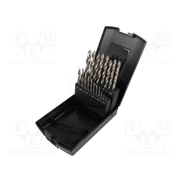 Drill bit-kit; for metal; high speed