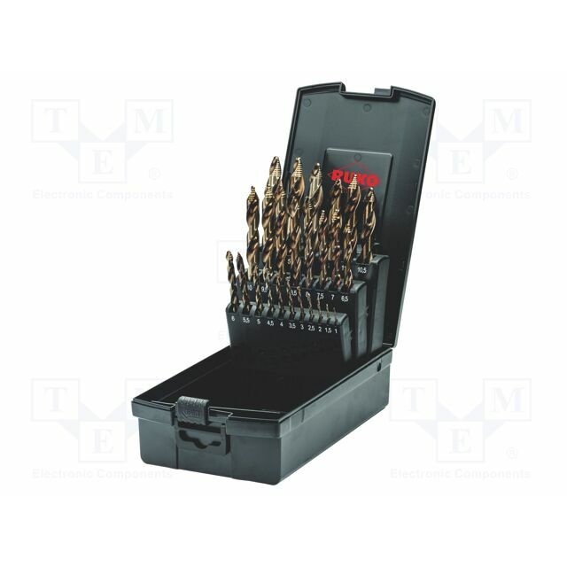 Drill bit-kit; for metal; high speed