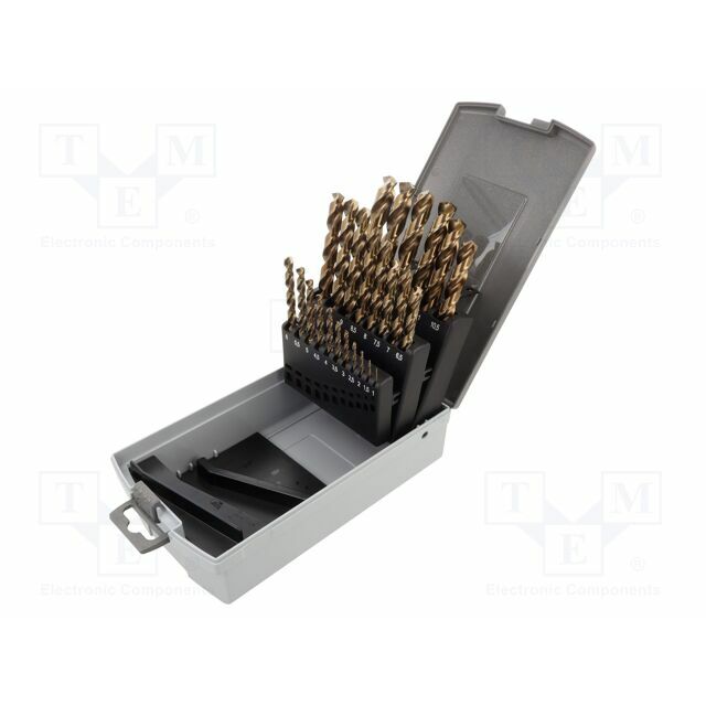 Drill bit-kit; for metal; high speed