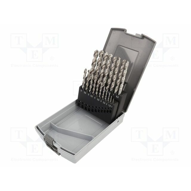 Drill bit-kit; for metal; high speed