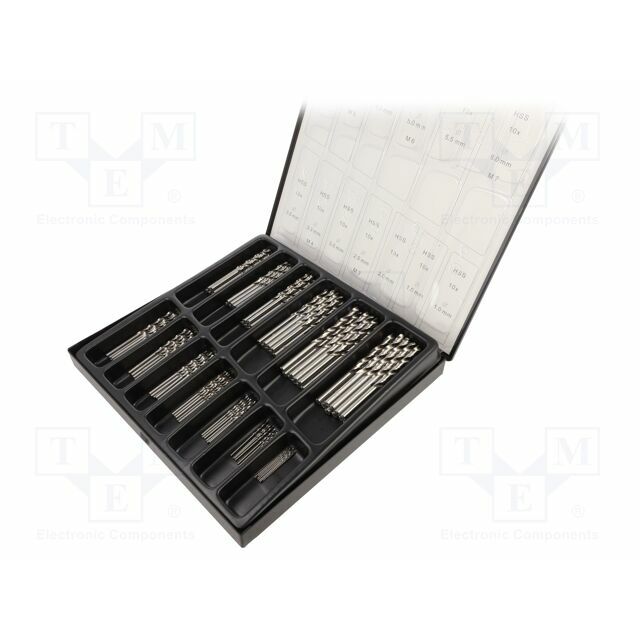 Drill bit-kit; for metal; high speed