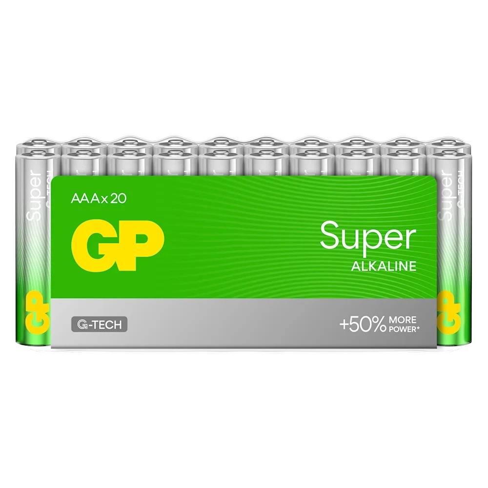GP Battery 20x sārmainās baterijas AAA