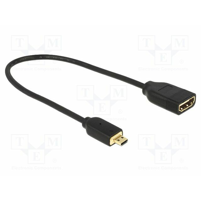Cable; HDMI socket,micro HDMI plug