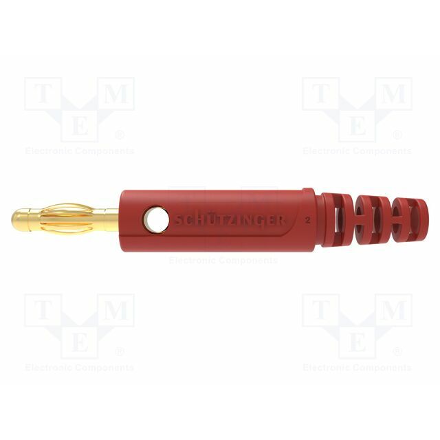 SCHUTZINGER Laboratory connector: 4mm banana; plug