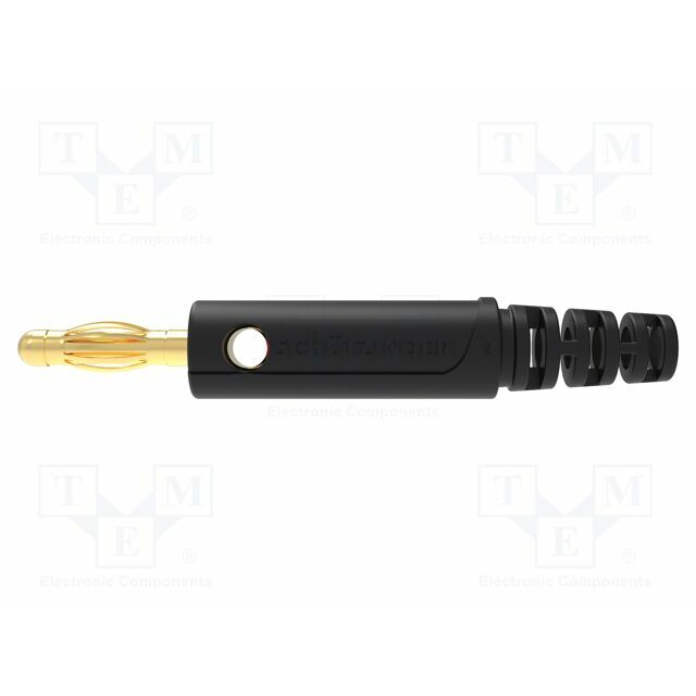 SCHUTZINGER Laboratory connector: 4mm banana; plug
