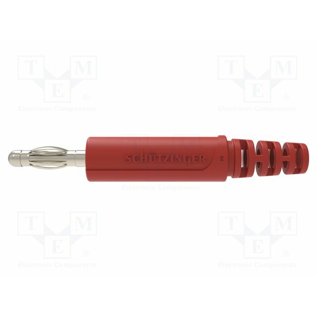 SCHUTZINGER Laboratory connector: 4mm banana; plug