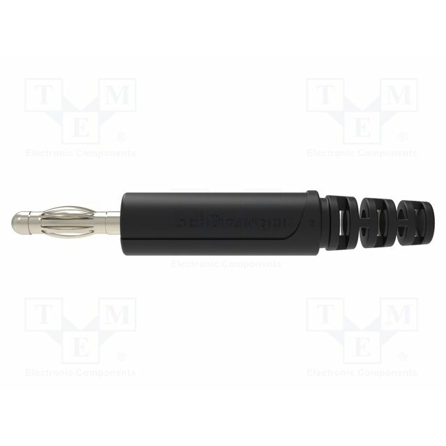 SCHUTZINGER Laboratory connector: 4mm banana; plug