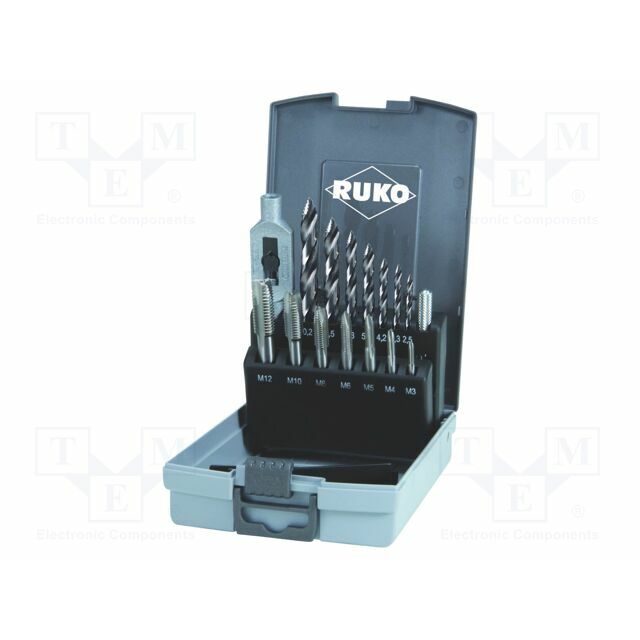 Tap: metric-set; right hand thread; Holder: