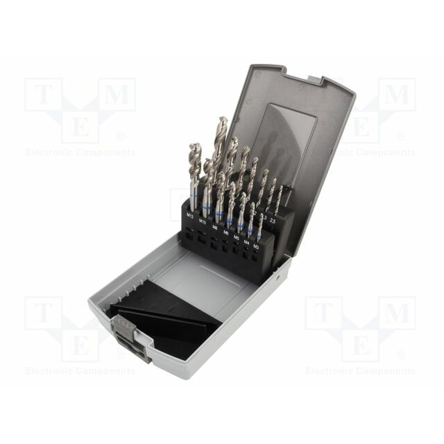 Tap: metric-set; right hand thread; Holder: