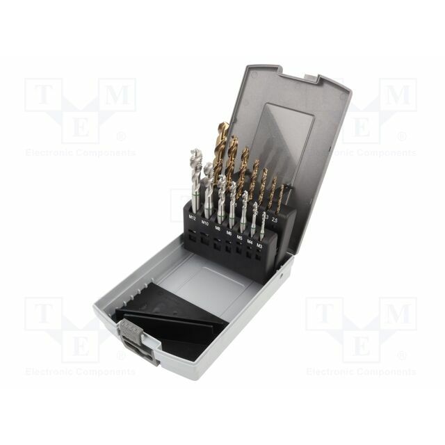 Tap: metric-set; right hand thread; Holder: