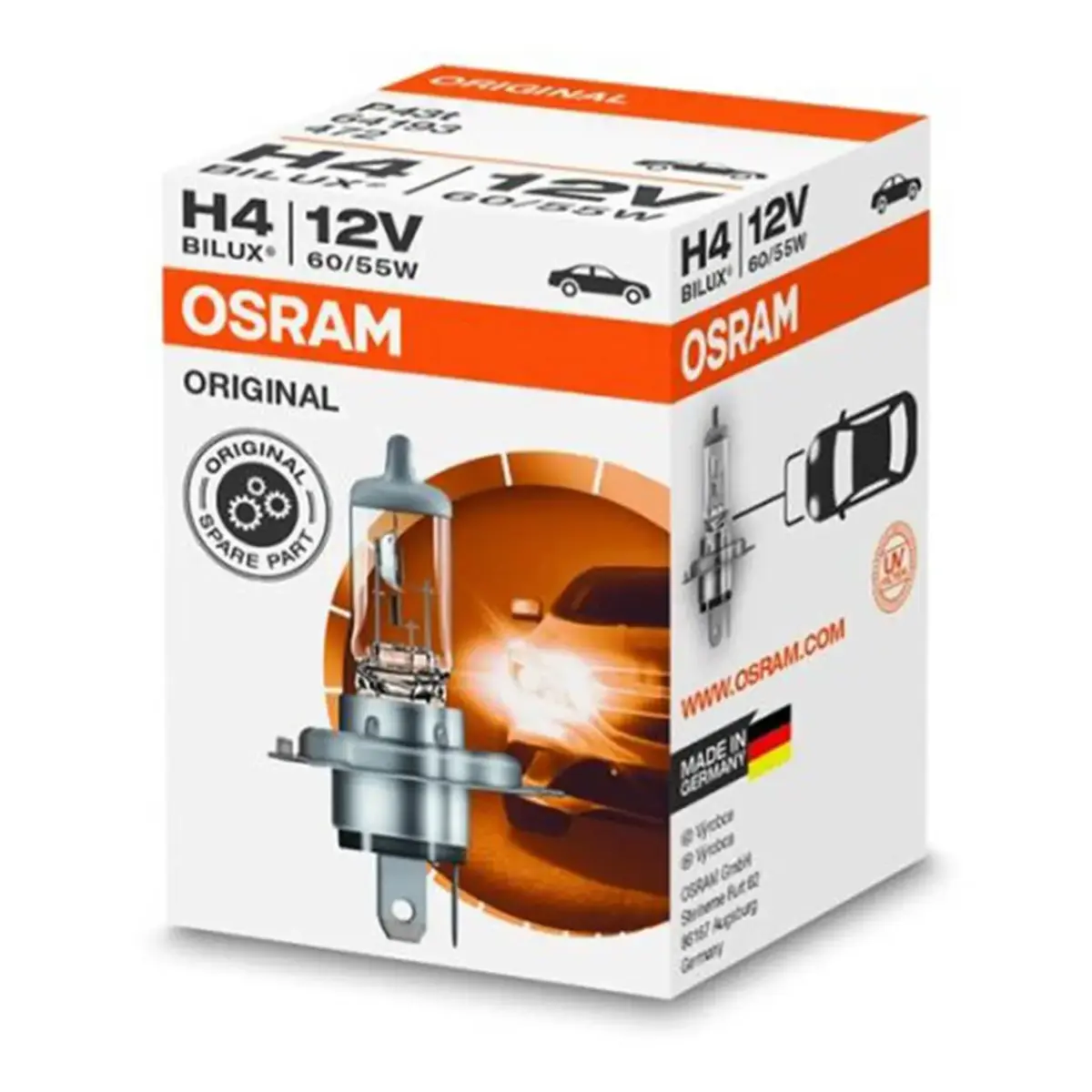 Halogen spuldze Osram H4 12V 60/55