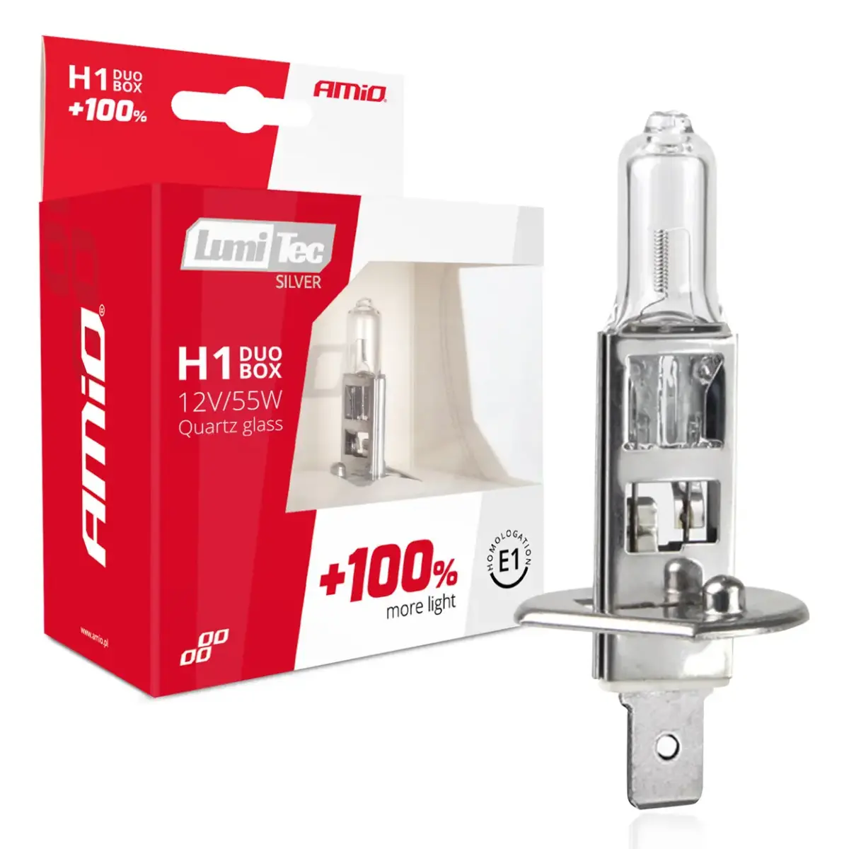 AMIO Halogen spuldze H1 12V 55W