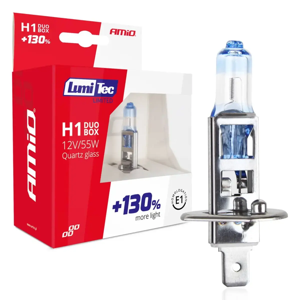 AMIO Halogen spuldze H1 12V 55W