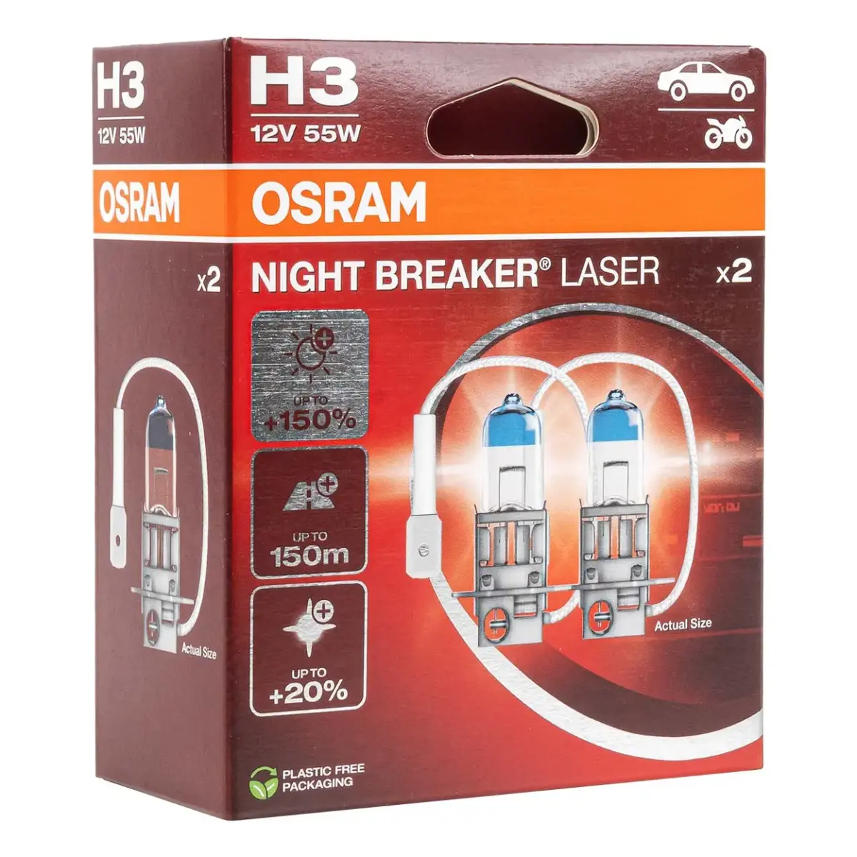Spuldzes Osram H3 12V 55W PK22S