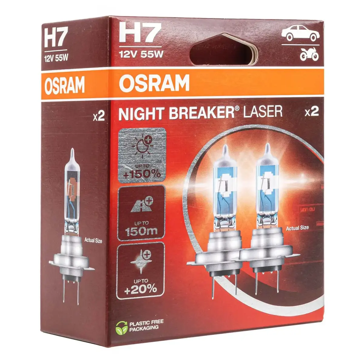Spuldzes Osram H7 12V 55W PX26d
