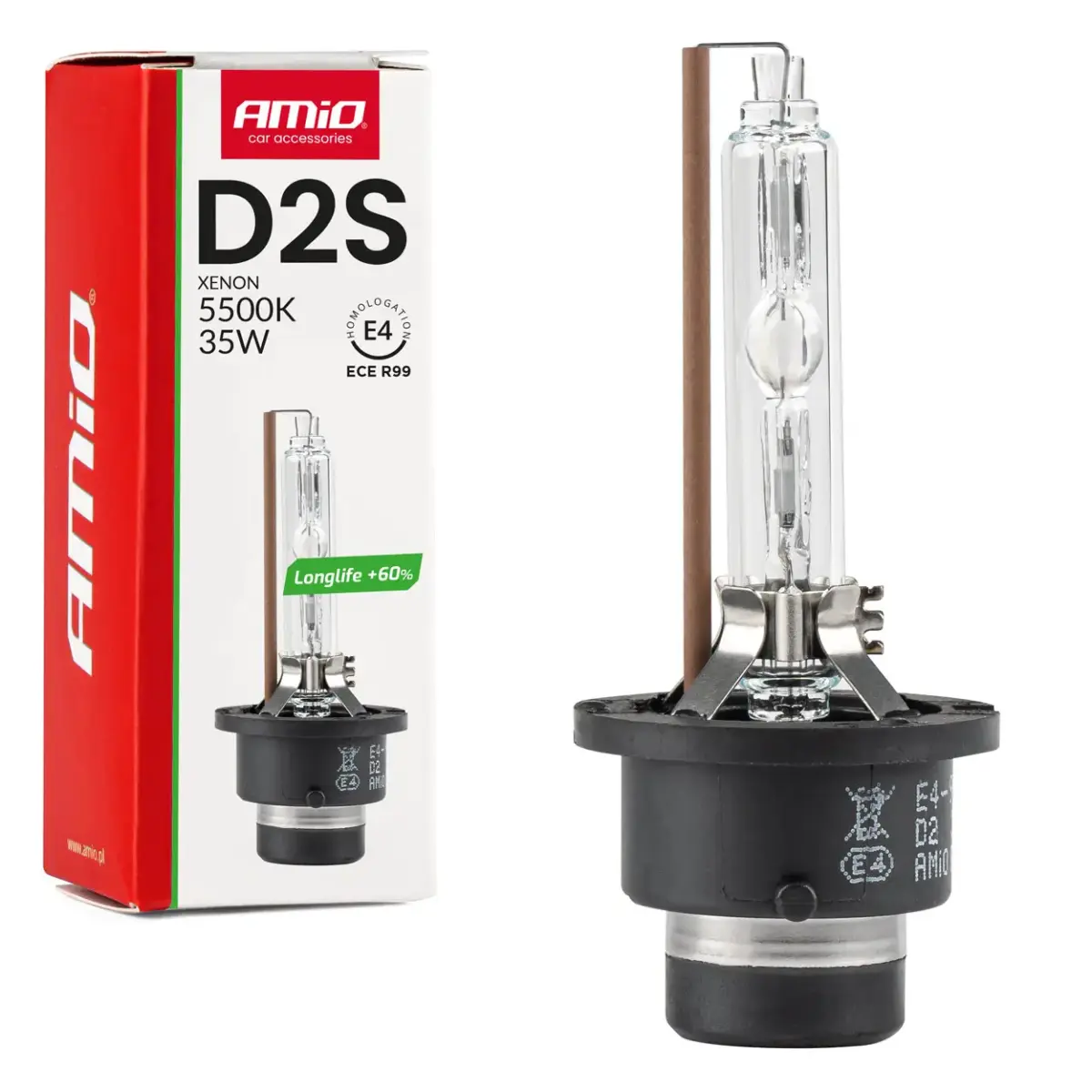 Xenon spuldze D2S 5500K AMiO LONG