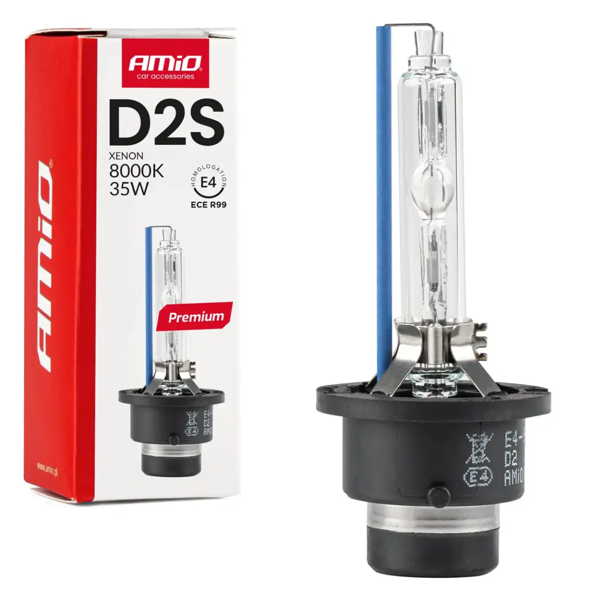 Xenon spuldze D2S 8000K AMiO PREMIUM
