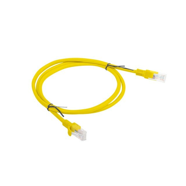 Lanberg PCU6-10CC-0100-Y networking cable Yellow 1