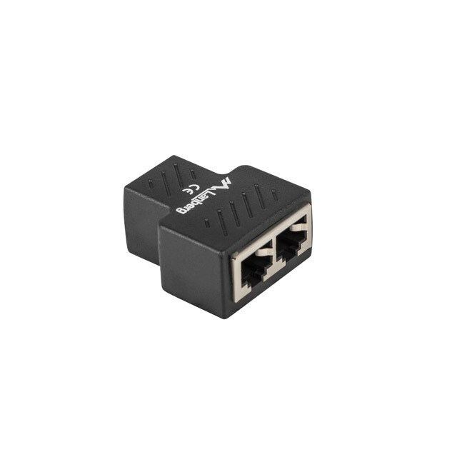 Lanberg ADS-RJ45-2RJ45-OS cable splitter/combiner Black |