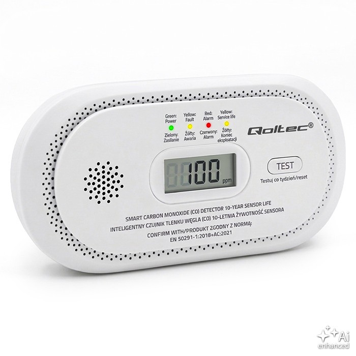 QOLTEC Wireless carbon monoxide CO detektor