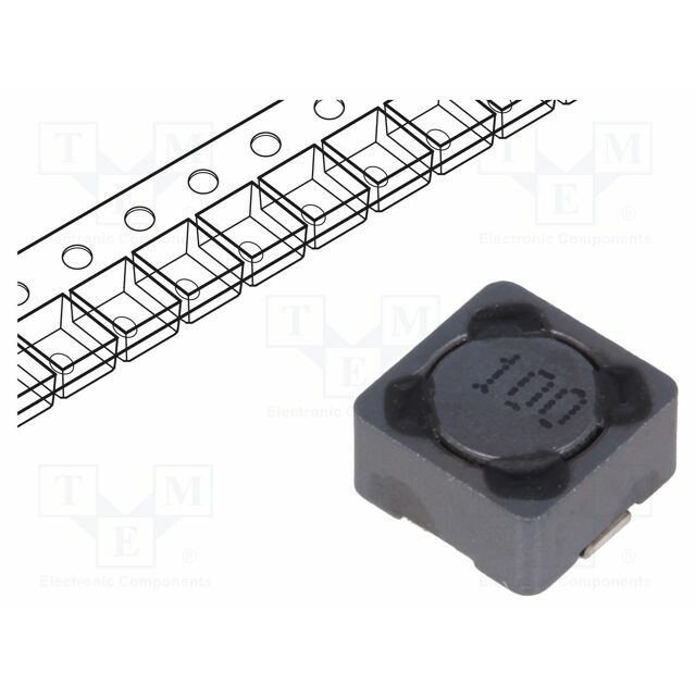 VIKING Inductor: wire; SMD; 10uH; 1