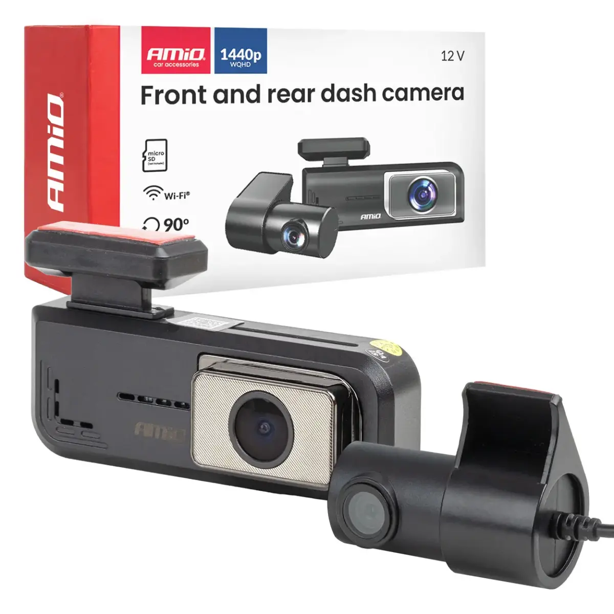 Front and rear dash camera 2K