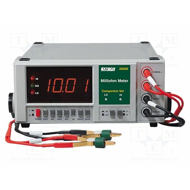 EXTECH Milli-ohm meter; LED; 3,5