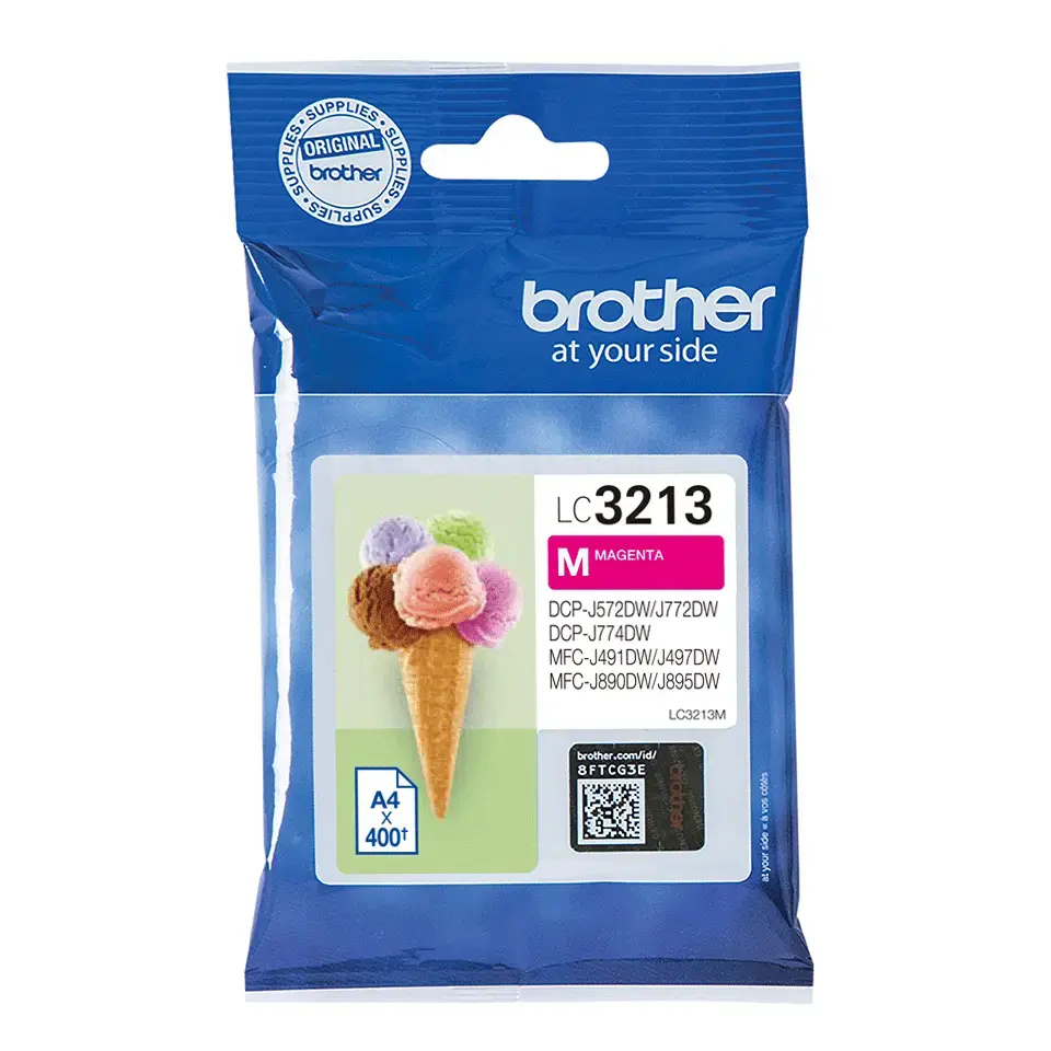 BROTHER LC-3213M Sarkana tintes kasete 400lpp