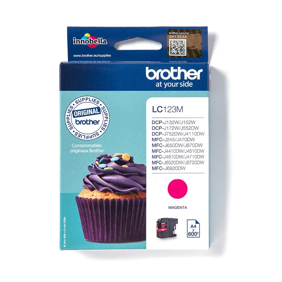 BROTHER LC-123M sark tintes kasete 600