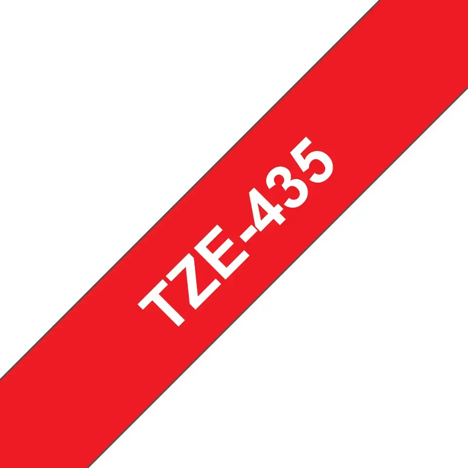 Brother TZE-435 marķēšanas lenta Balts uz